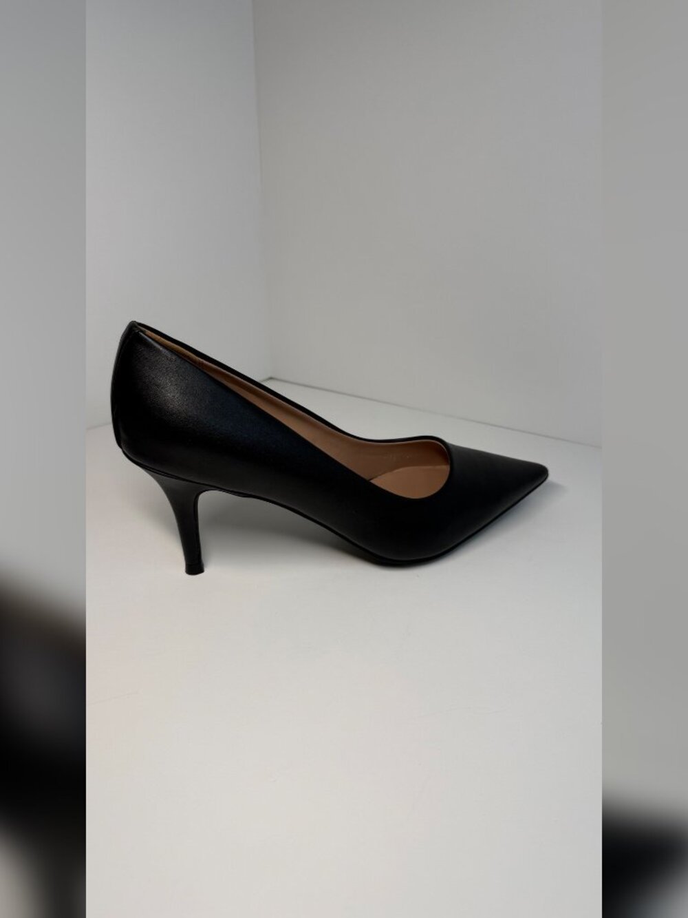 Linea Paolo Paris-L Pointed-Toe Pump — Black, Size 8